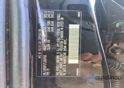 2020 Volvo S60 T5 Momentum from USA, damaged, VIN 7JR102FK7LG067006